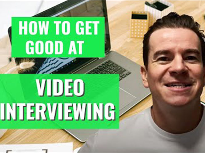 How to get GOOD and COMFORTABLE at VIDEO INTERVIEWING. Be the best you can! Image