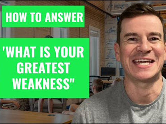 How to answer "What is your Greatest Weakness" Image